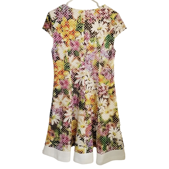 Floral layered Mesh spring summer dress size 10 - Picture 4 of 4